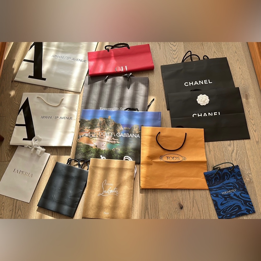 Chanel Shopping bag and other luxury brand shopping bag
